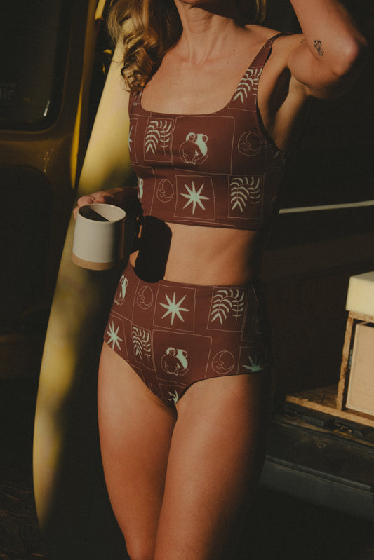 Laguna Top - Fougère chocolat